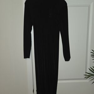 Boohoo Classic Black Long Sleeve Dress